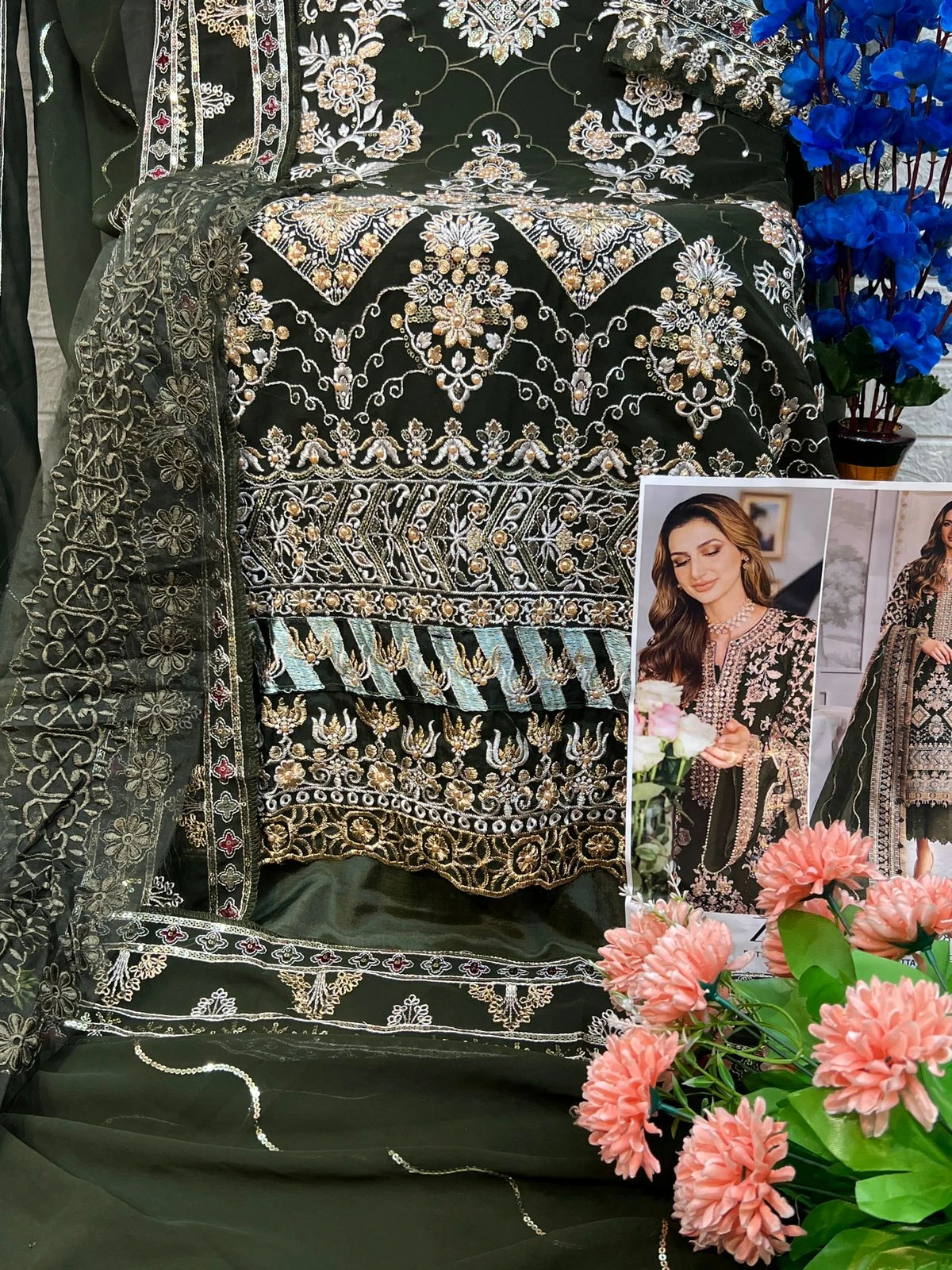 Zaha Zoya Vol 2 Georgette Wholesale Pakistani Salwar Suit Catalog — Wholesale Salwar Suits, MPA wholesale from Surat — view 5